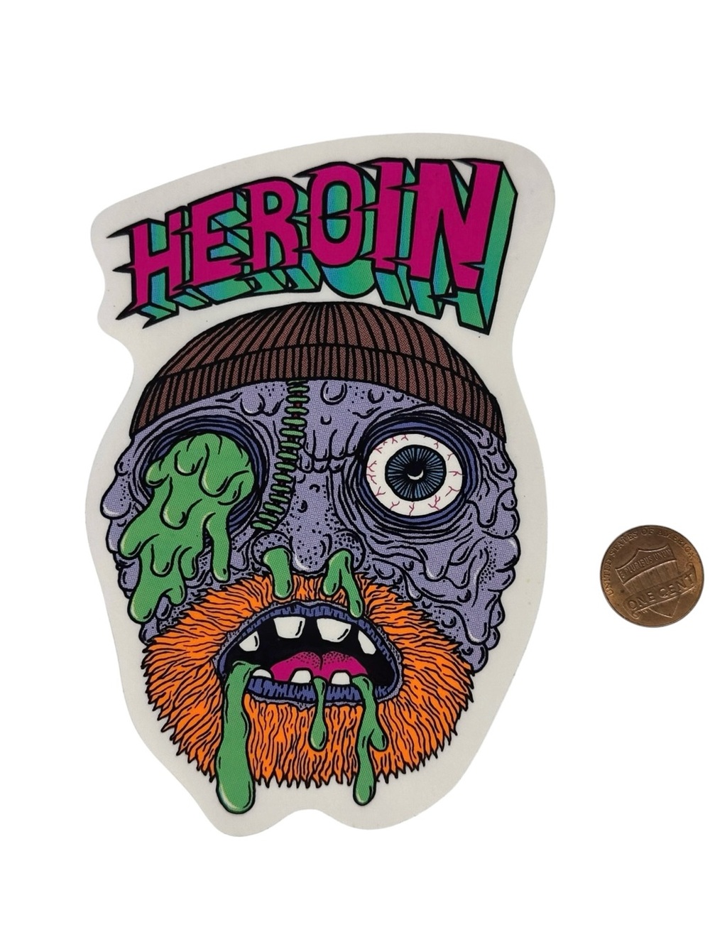 Heroin Skateboards Chet Childress Ball Series Pro Model Skateboarding Sticker